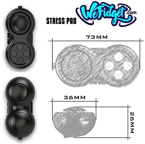 Wefidget Fidget Pad - 9 карактеристики на фигури, совршени за избор на кожа, додајте, АДХД, вознемиреност и олеснување на стресот,