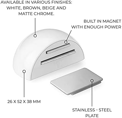 Инофикс Леплива Врата Стоп, Магнетна Врата, Стоп За Врата Од Нерѓосувачки Челик, Затворачи На Вратите За Дното на Вратата, Запирања