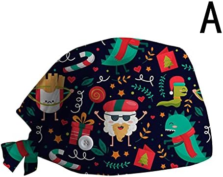 Заштита на слободно време, жени прилагодливи Божиќни јашмак, капа за уво, печати бејзбол капачиња врвна капа