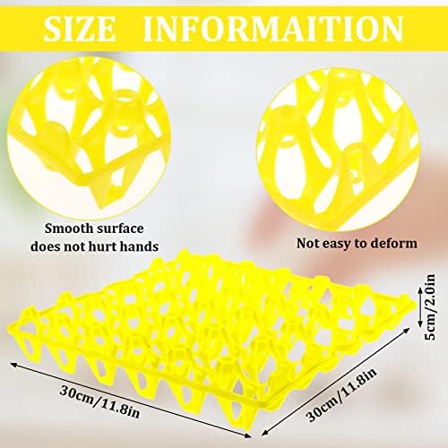 6-Пакувајте Пластични Гајби За Јајца За Јајца Од 30 Јајца За Домашни Фармери На Пилешко, Картоните Со Јајца Што Се Редат Држат Повеќе Јајца,