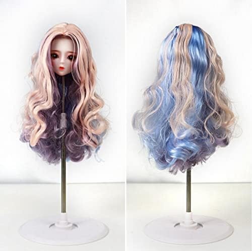 Welliestr 1pc 1/3 BJD Doll Wig Wavy MSD Dod Cullip Dollfie Doll Pig DIY рачно изработени додатоци