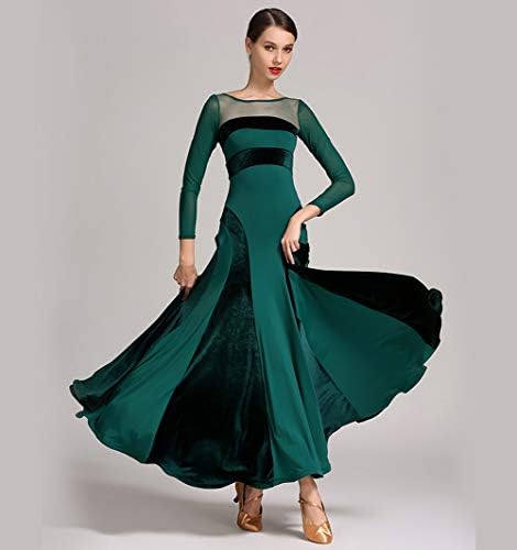 Yumeiren Velvet Ballroom фустани мазни за жени со долг ракав