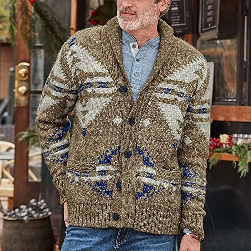 Долг ракав плус големина палта мажи изедначуваат зимска јакна гроздобер копче цврста боја лапел топло руно лабаво