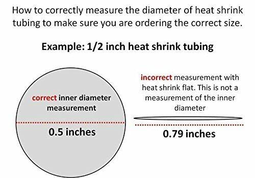Цевка за намалување на топлината - 2: 1 сооднос, намалување на цевката за цевки 9/64 инч 25 стапки црна леплива леплива лепење