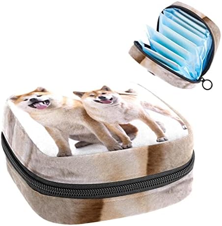 Санитарна торба за складирање на салфетка, торбичка за подлога, торбичка за подлога, мала торба за шминка, куче