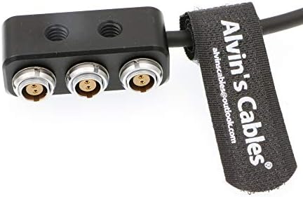 Каблите на Алвин од 1 до 3 мини кабел за сплитер на моќност D Tap Meal Movi Pro Aux Port до 3 2 Pin Femaleенски кутија за ARRI Red Cameras Teradek