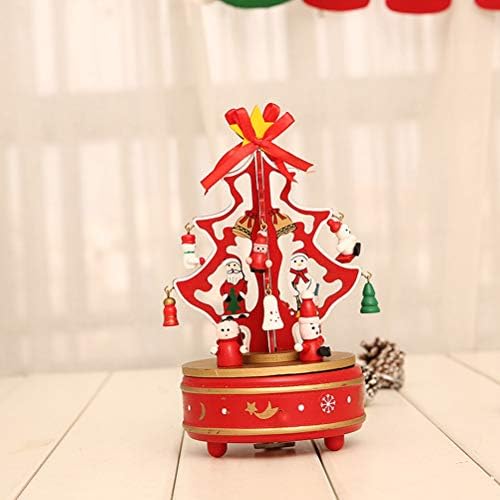 Музички кутија занаетчиски роденденски подарок за музички кутии за десктоп декорација кутија дома украс Божиќни украси