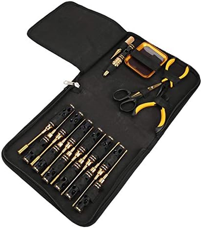 Шрафцигер 18 парчиња мултифункционален комплет за шрафцигер постави професионални комплети за поправка на алатки за шрафцигер бит алатки поставени