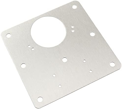 Плоча за поправка на шарки RLECS 2SETS од не'рѓосувачки челик за поправка на плочата, плоча за монтирање на шарки со завртки за монтирање за