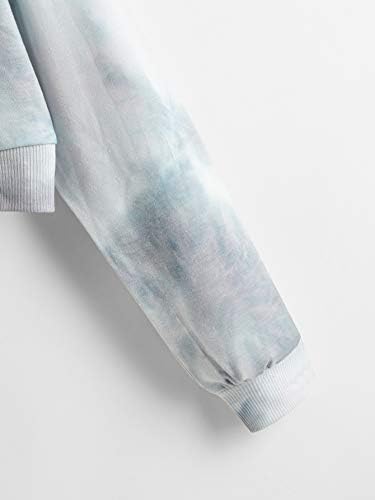 Makemechic женски обичен вратоврска за боја, џемпер за џуџиња на врвот на тренингот, сиво с.