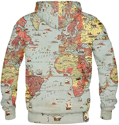 Doopd Модни јакни за мажи 2022 Светска мапа печати случајна задебелен палто со долг ракав тешка категорија термички патент мека јакна мека