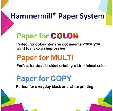 Hammermill 103283 Fore MP Multipursue Paper, 96 осветленост, 24lb, 8-1/2 x 11, 5000/картон