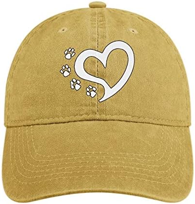 Weedkeycat мачка куче шепа печати срце бејзбол камионџија капа атлетски тексас капа гроздобер симпатична смешна за мажи жени