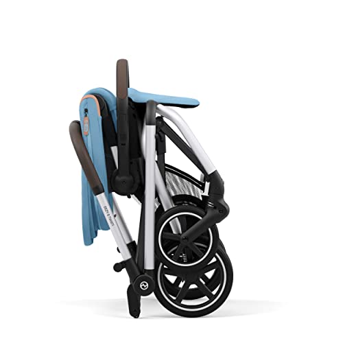 Cybex Eezy S Twist +2 V2 шетач за бебиња со 360 ° ротирачко седиште за новороденчиња 6 месеци и нагоре - компатибилен со седиштата