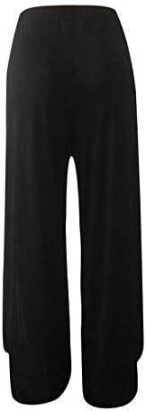 Вокачи Капри панталони за жени, женски јога хареми панталони странични отсечени џогери активни тренинзи за џемпери панталони за прикривање