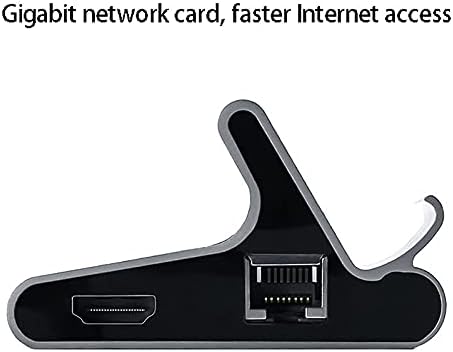 Докинг станица Chysp Type C Hub USB-C до HDMI Док Адаптер за напојување Вертикална база со заграда