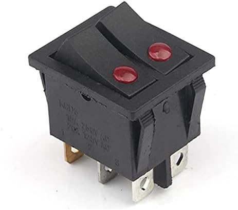 HKTS 6 Pin Вклучување/Исклучување 31, 5x26mm 15A 20A/125V/250v Близнак Мачка Око Брод Трупот Прекинувач