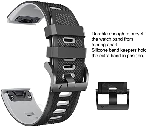 SKM Watchband за Garmin Fenix 7 7X 6 7X 3HR 935 9уро силиконски Бенд Феникс6 Феникс5 Часовник Easyfit Рачен Ремен 22/26mm Кореа