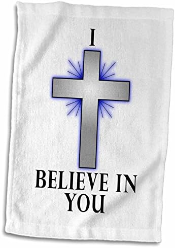 3drose Флорен религии - Слика на верувам во тебе со голем сребрен крст - крпи