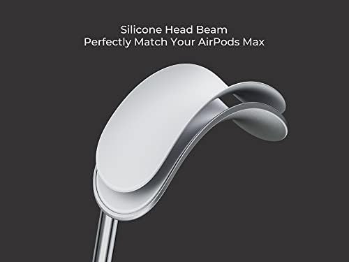 Benks AirPods Max Stand со безжична подлога за полнење за iPhone, Android телефон, AirPods, штанд за слушалки за биро, држач за слушалки, универзални слушалки за игри, кои се компатибилни