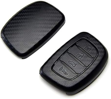 Tangsen Smart Key Fob Персонализиран Случај Заштитен Капак Компатибилен Со Hyundai Elantra GT YONIQ Електричен Хибрид Тусон 4 Копче Влез Без Клуч Далечински 3d Twill Ткаат ЈАГЛЕРОДНИ Влак