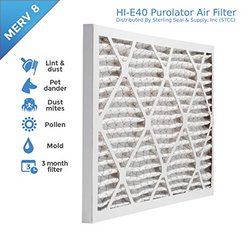 20x30 x1 HI-E40 Продолжен Pleat Purolator Merv 8 Филтер