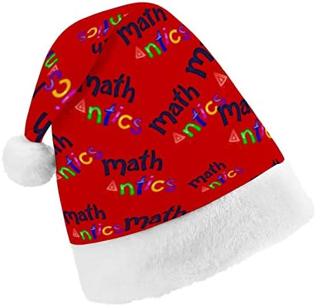 Математика Лудории Божиќ Дедо Мраз Шапка За Црвениот Божиќ Капа Празник Фаворизира Нова Година Празнична Забава Материјали