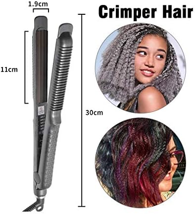 SDFGH Професионална брановидна железна коса меки за коса Стилер брановидни бранови на крим за дама зацрвстување на алатката за стилизирање на