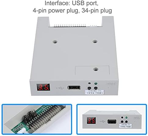 USB Дискета Читач Диск, 3.5 1.2 MB USB SSD Флопи Диск Емулатор Диск Диск Погоден За 1.2 MB флопи диск индустриска опрема за контрола, За Рамна Машина За Плетење, Приклучок и Игра
