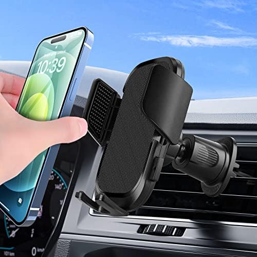 Razobws Car Vent Pent Mount for Car - Надградена метална кука и поширок стегач, Универзален монтажа на држачот за телефони за автомобили,