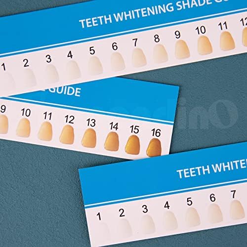 Framendino, 50 пакувачки хартиени заби за заби во сенка Белење споредувајќи ја табелата за сенка за домашна нега