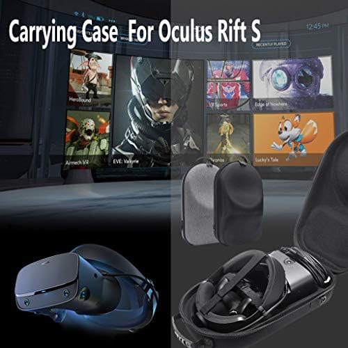 KXL преносни тврди вреќи EVA Заштита на кутијата за складирање на капакот за носење торбичка за кутија за Oculus Rift S PC-придвижувачки слушалки за игри VR