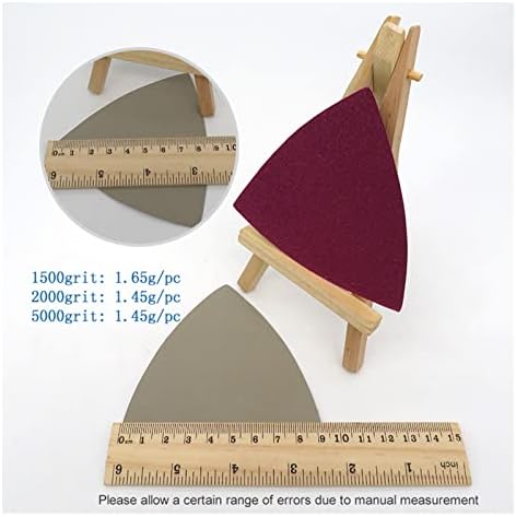 Zsblxhhjd Абразивна шкурка суво и влажна триаголник со влечење на тркалото и ринг-шкурка силиконски карбид 60-10000 абразивна алатка за