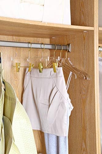Ybm Квалитет на домот акрилик чисти закачалки изработени од јасен акрилик за луксузен изглед и чувство за плакарот за гардероба, закачалки за облека организираат пл
