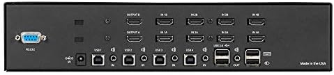 Црна Кутија 4K60 HDMI Двојна Глава Kvm Прекинувач - 4 Порта