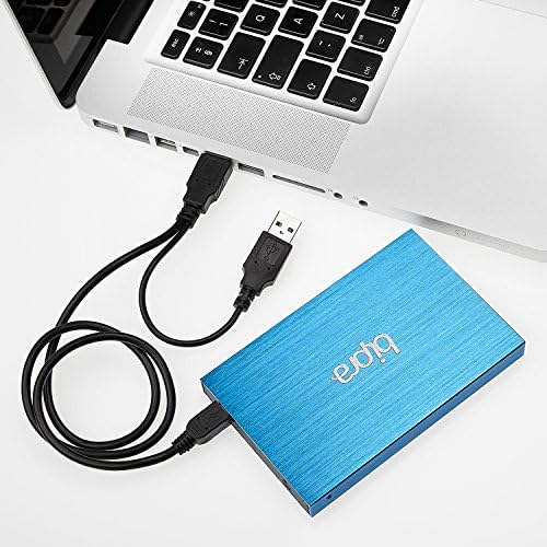Bipra 320Gb 320 Gb 2.5 Инчен Надворешен Хард Диск Пренослив USB 2.0-Blue-Ntfs