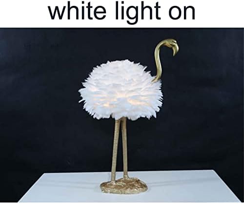 Пердум ламба предводена ламба Фламинго форма со далечински управувач, светло за декорација на ламба за маса за кревет за трпезарија во спална соба, 3 бои