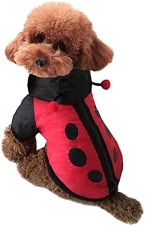 Gadpiparty Ladybug Dog Costumes Ноќта на вештерките миленичиња костуми кучиња дуксери облеки миленичиња космеј облека за домашни