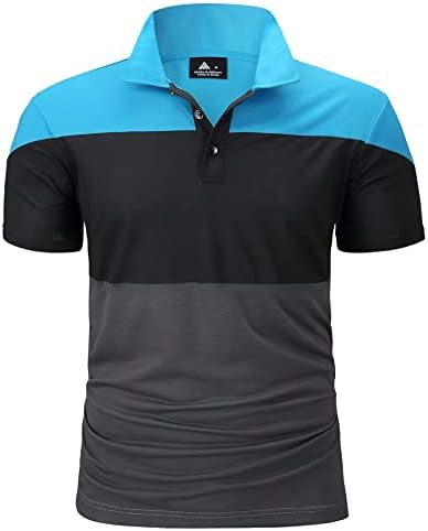 Менс Поло кошули Обични тениски кошули со кратки ракави за голф Поло Спортски маици