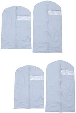 Вемун 10 парчиња Проѕирен Капак За Прашина Торба За Складирање Облека Заштита На Облека За Домашен Внатрешен Надворешен Декор