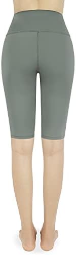 Inинмор женски велосипедски шорцеви вежба вежба за јога шорцеви половина панталони со џебови