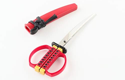 Никкен SW-28 ножеви Секи Дено убавина јапонски мечеви ножици со висечки штанд r црвено