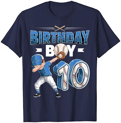 Дебинг момче 10-годишен бејзбол играч на 10-та роденденска забава