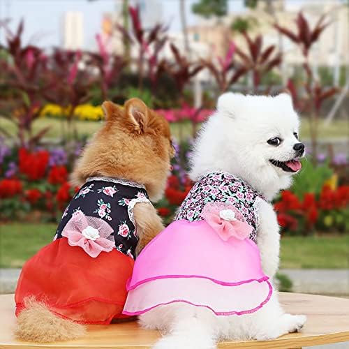 Облека за кучиња Zitiany за средни кучиња девојки поставени миленичиња фустани пролет и лето домашно миленичиња котеи пролет и лето слатко