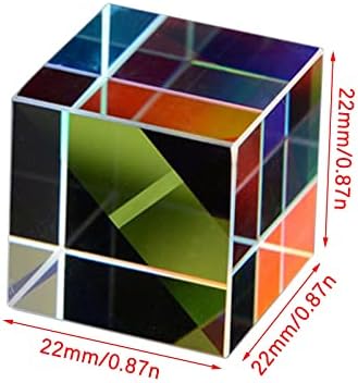 QQtangya Chromatic Mirror Beamsplitter Оптичко стакло огледало Дисперзија Хексагонална коцка 5мм магнетни топки за деца