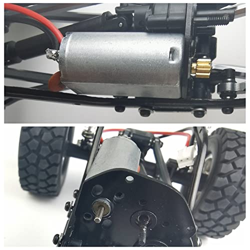 Maleonn RC Brushed Motor 050 со опрема за месинг за месинг за моторни надградби на SCX24 C10 JLU Deadbolt B17 Gladiator Bronco