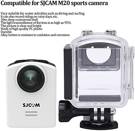 Случај за водоотпорна заштита, Транспарентен капак за нуркање на куќиште, Подводна фотографија за акциони камера SJCAM M20, Подводен додаток
