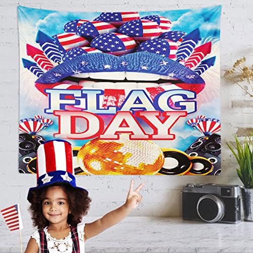 Ихта Американско знаме Патриотско Фото Фото Позадина Платно крпа Денот на Денот на декорациите за декорации на Денот на забавата
