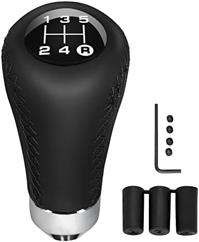 Qiang Kun Universal Shift Knob 5 Speed ​​Manual Gearbox Shift Knobs погодни за повеќето возила за транспорт на автомобили （Црна