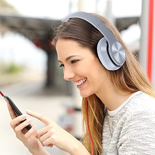 Bluetooth Слушалки Преку Уво 55 Часа Playtime Безжични Слушалки Со Микрофон, Преклопливи Лесни Слушалки Со Длабок Бас, HiFi Стерео